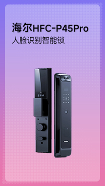 海尔HFC-P45Pro-NBU1-人脸识别智能锁-黑色