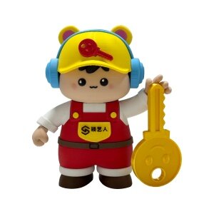 锁艺人玩偶公仔1代 挂件 摆件