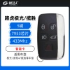路虎极光/发现4/揽胜智能卡-5键-433MHZ-49芯片 烤漆后盖