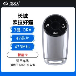 长城欧拉好猫智能卡-3键-433MHZ-47芯片-原厂 ORA