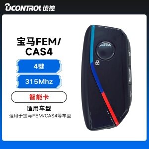 优控-宝马FEM/CAS4智能卡U底盘外观-4键-315Mhz