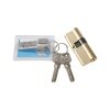 万佳AB全铜锁芯-铁钥匙 足长 防盗门黄铜锁芯百利锁芯万嘉大门全铜