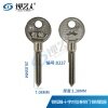 【铁料】铁恒锋 十字 钥匙胚 偏位 卷门钥匙料-0237