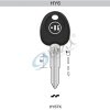 意大利原装进口开灵KEYLINE现代芯片钥匙壳HY6TK HYN6T4 现代直板钥匙-带芯片槽