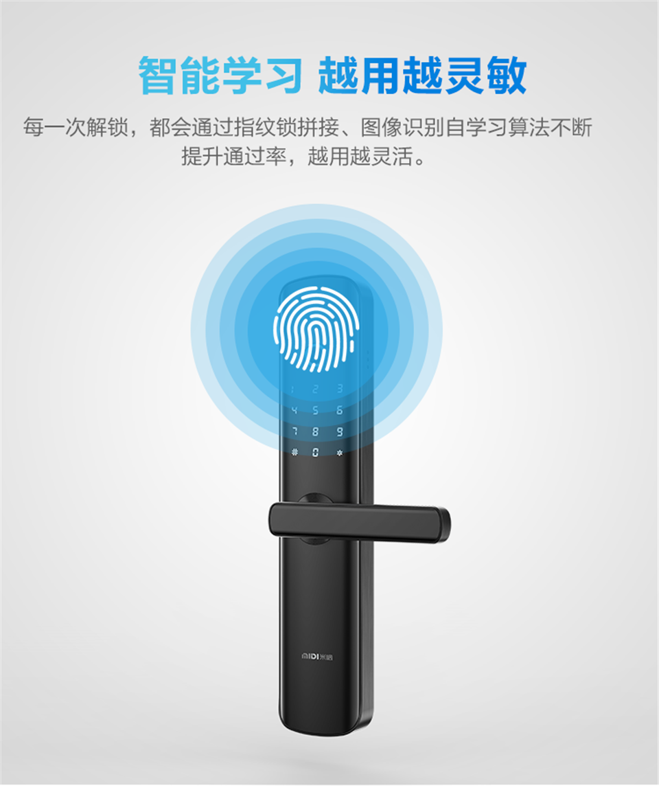 六合一半导体智能锁-550L 指纹锁家用智能锁防盗门锁密码锁电子锁大门锁刷卡磁锁门禁锁