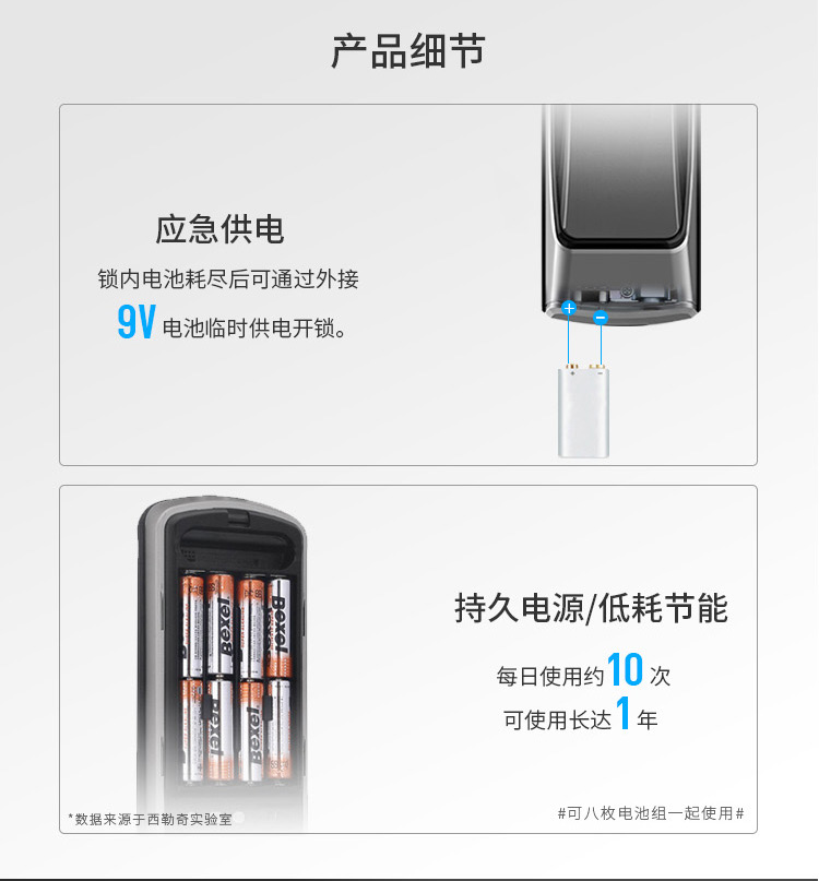 西勒奇X7原装进口指纹锁智能电子锁刷卡密码锁防盗门锁防猫眼开启