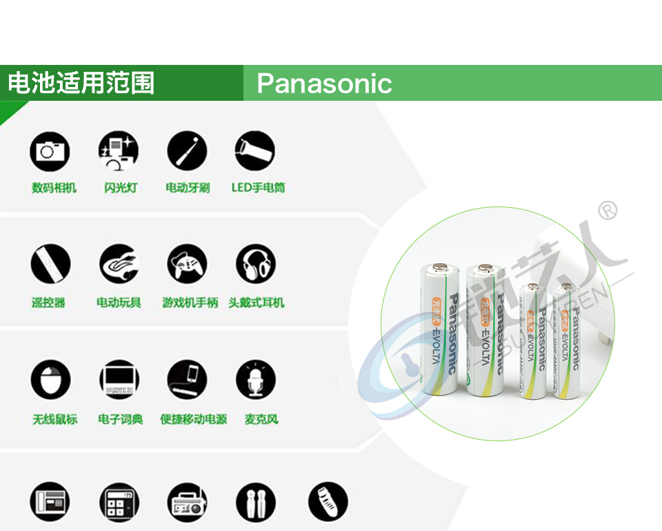 松下（Panasonic）三洋爱乐普eneloop技术镍氢5号7号充电器套装附充电电池5号7号各2粒