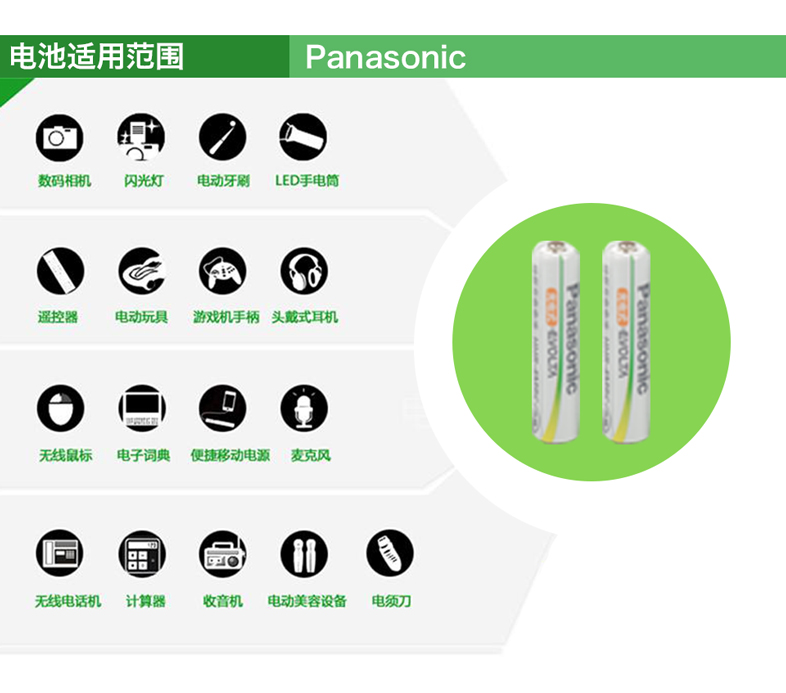 松下7号镍氢充电电池